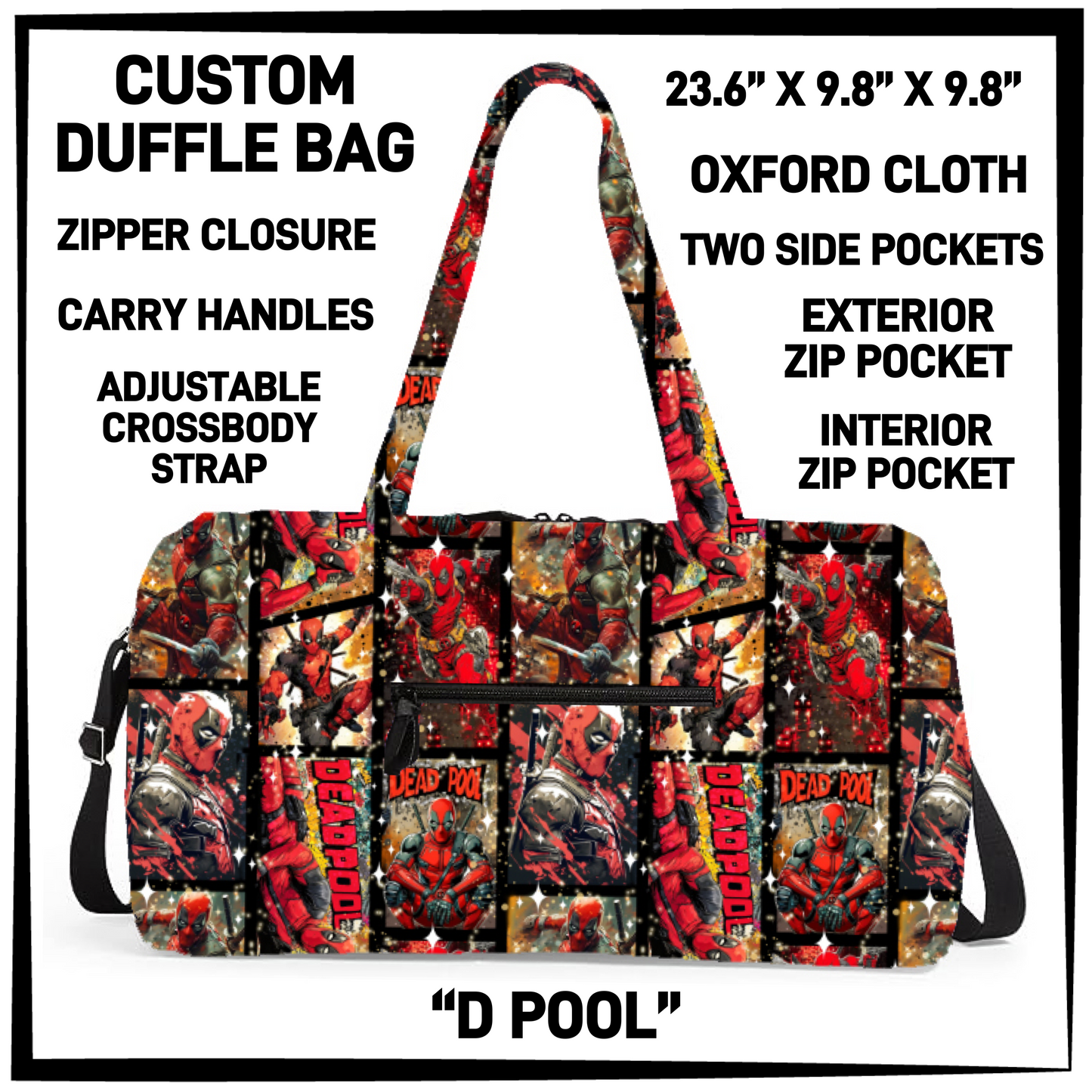 DF2B - D Pool Duffel Bag - Preorder Closing 6/25 ETA: Late Aug