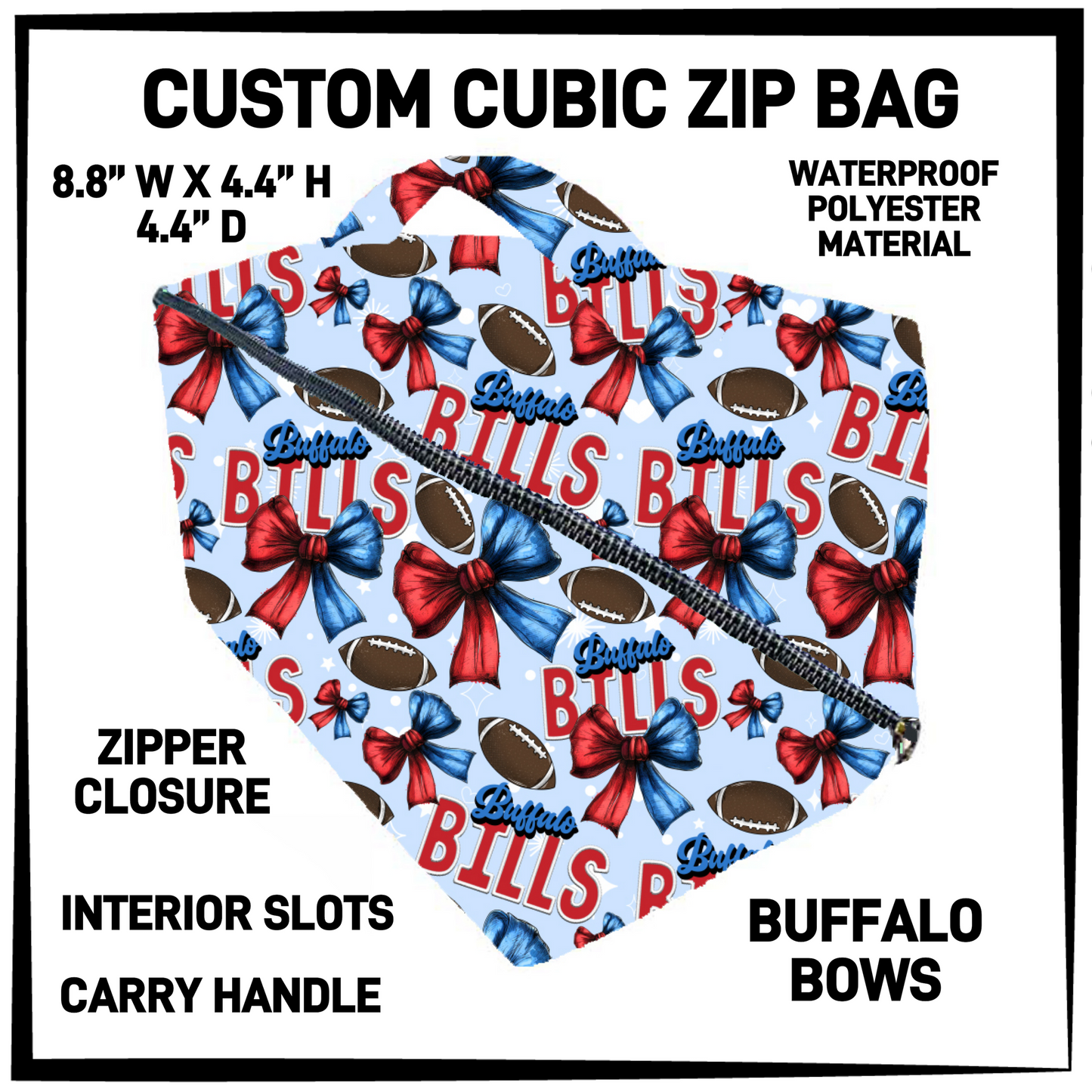 CZ1B - Buffalo Bows Cubic Zip Bag - Preorder Closing 7/8 ETA: Early Sept