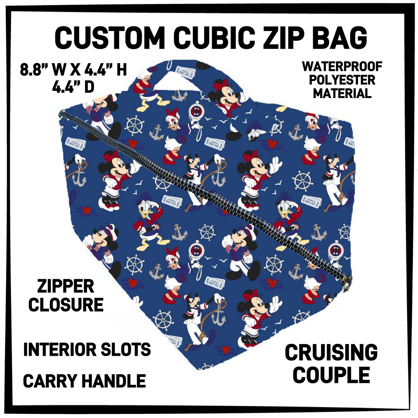 CZ1B - Cruising Couple Cubic Zip Bag - Preorder Closing 7/8 ETA: Early Sept