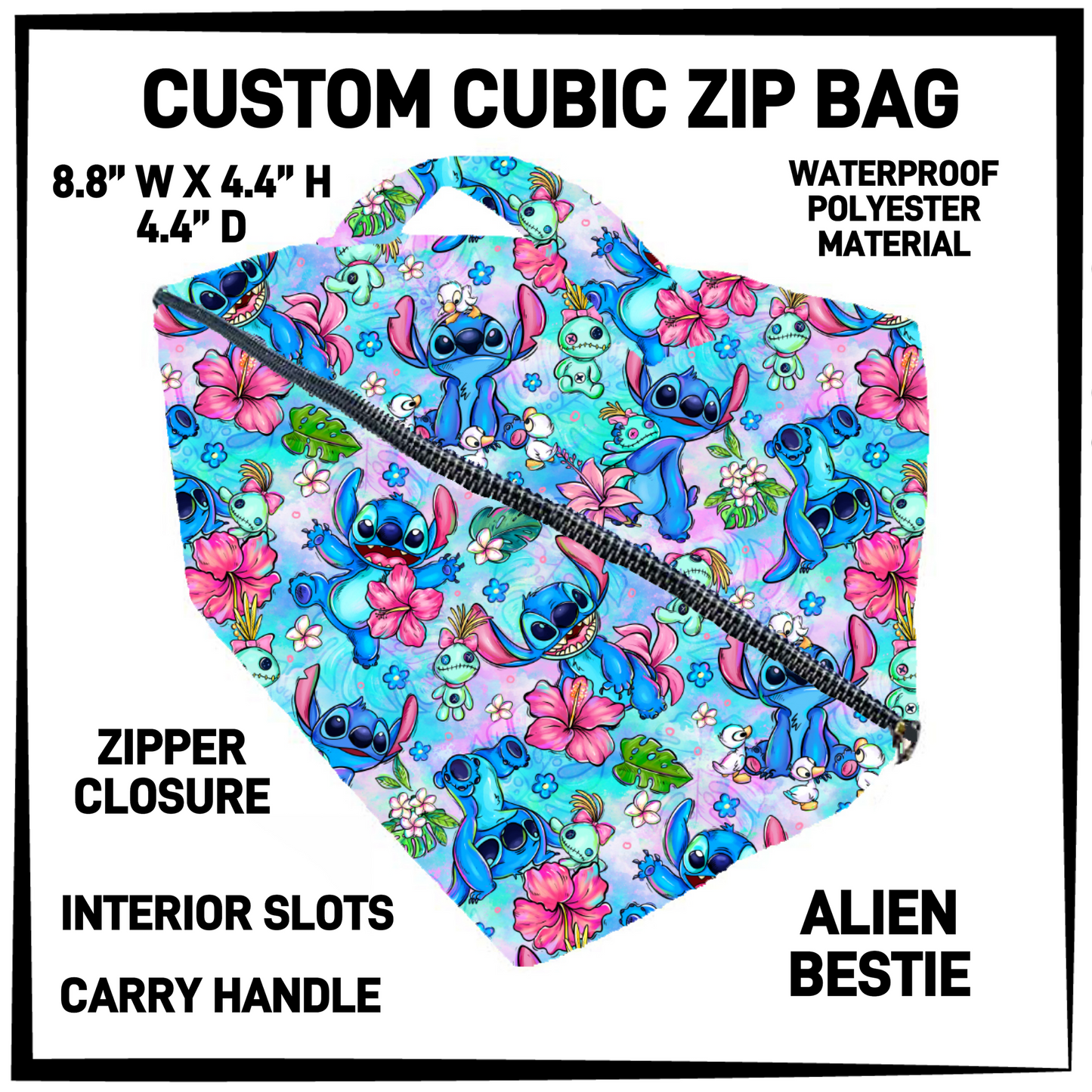 CZ1B - Alien Bestie Cubic Zip Bag - Preorder Closing 7/8 ETA: Early Sept
