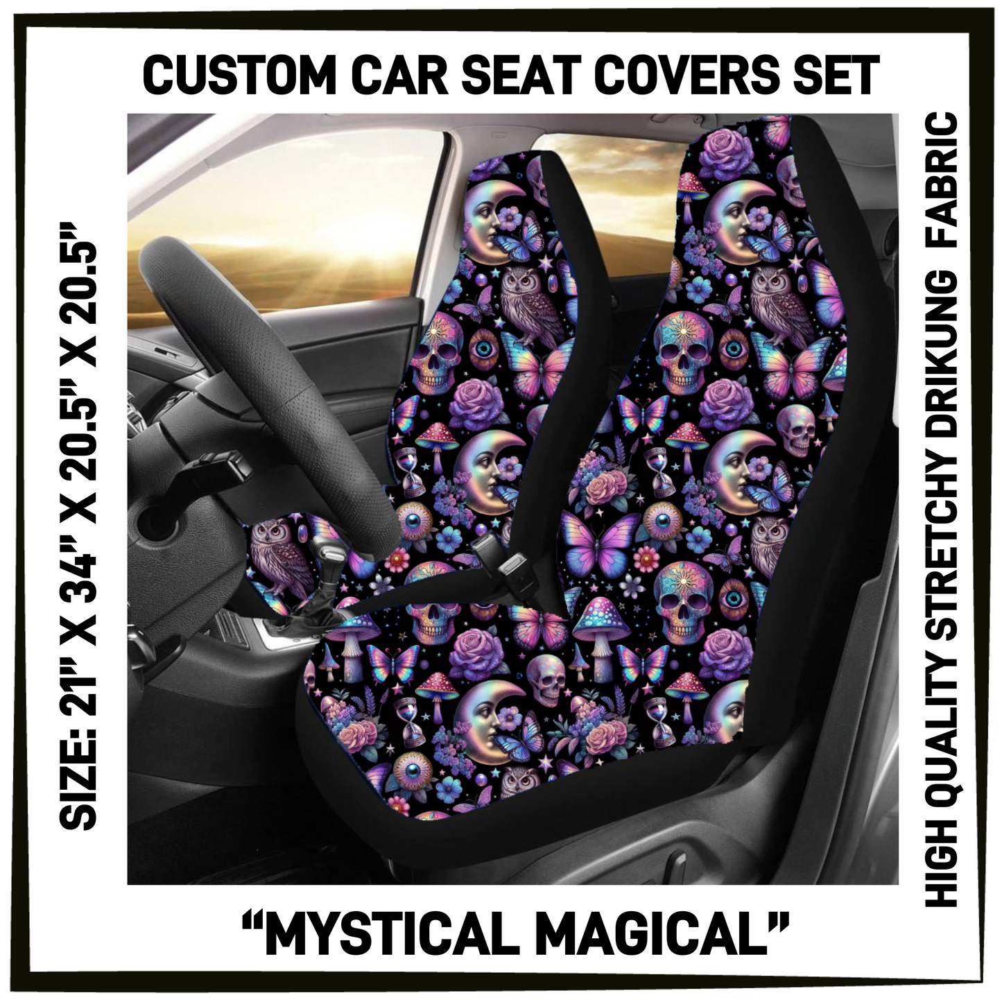 4CAR - Mystical Magical Car Seat Covers Set of 2 - Preorder Closing 5/12 ETA: Mid-July