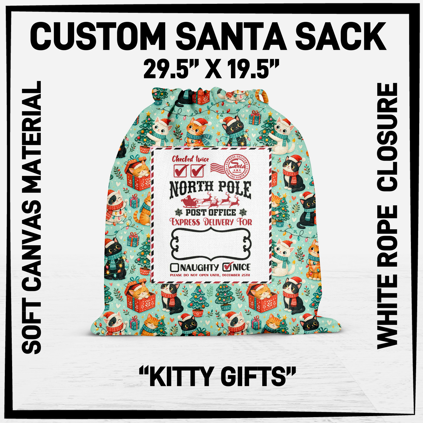 SNCS - Kitty Gifts Santa Sack - Preorder Closing 9/17 ETA: Mid-Dec