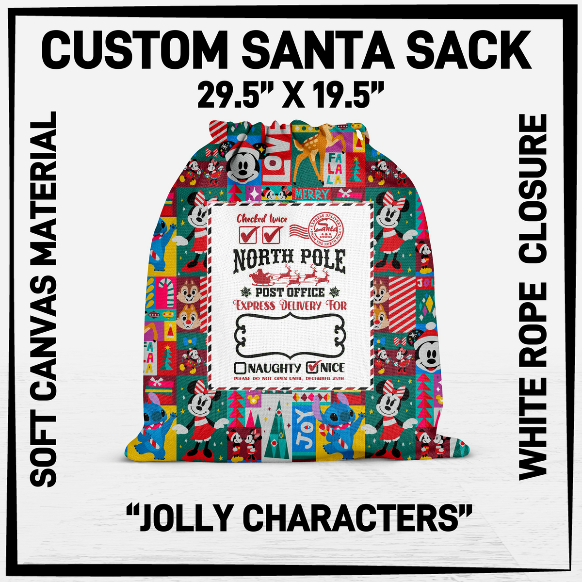 SNCS - Jolly Characters Santa Sack - Preorder Closing 9/17 ETA: Mid-Dec