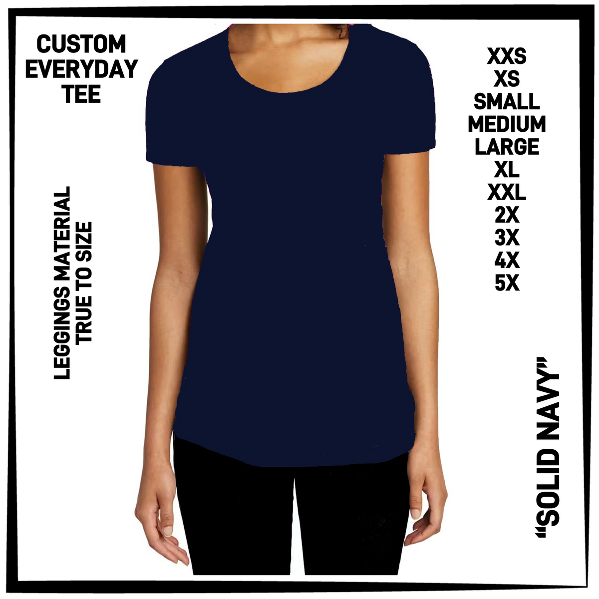ED2T - Solid Navy Everyday Tee - Preorder Closing 9/23 ETA: Mid-Dec