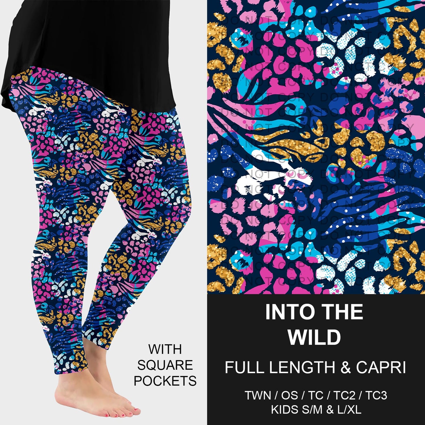 B283 - Preorder Into the Wild Leggings w/ Pockets (Closes 4/05. ETA: mid June)