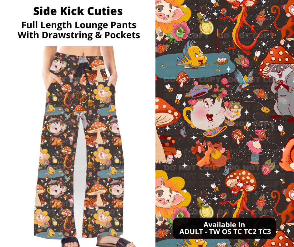 Preorder! Closes 9/18. ETA Nov. Side Kick Cuties Full Length Lounge Pants