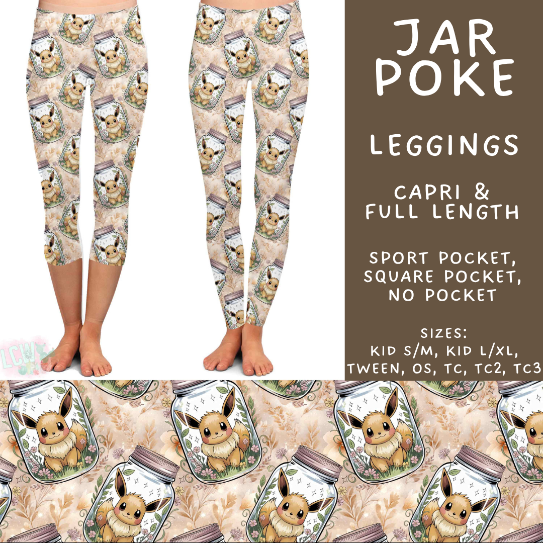 Batch #529 - Floral Jar Collection - Closes 5/13 - ETA mid July - Jar Poke Full and Capri Length Leggings