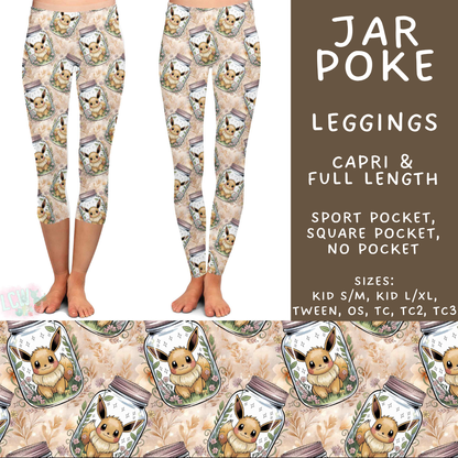 Batch #529 - Floral Jar Collection - Closes 5/13 - ETA mid July - Jar Poke Full and Capri Length Leggings