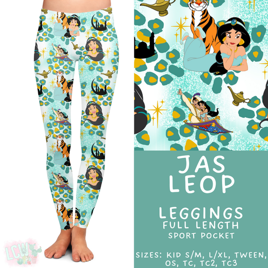 Batch #467 - Princess Leopard - Closes 12/24 - ETA late Feb - Jas Leop Full Length Leggings