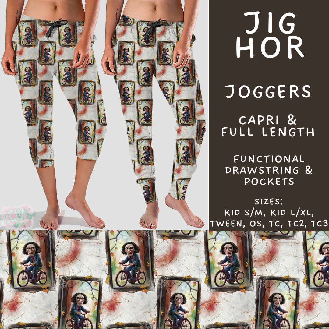 Batch #571 - Horror Windows - Closes 8/17 - ETA mid Oct - Jig Hor Full and Capri Length Joggers