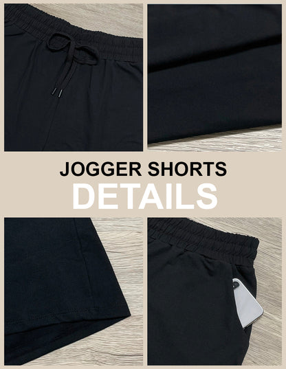 RTS - Green Camo Jogger Shorts
