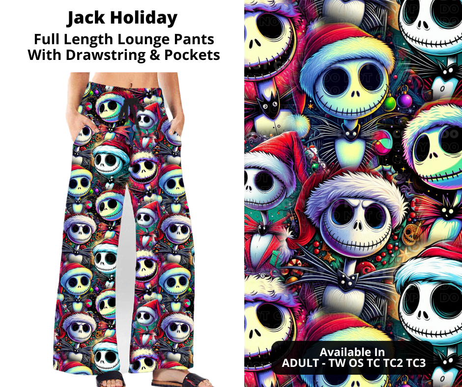 Preorder! Closes 9/18. ETA Nov. Jack Holiday Full Length Lounge Pants