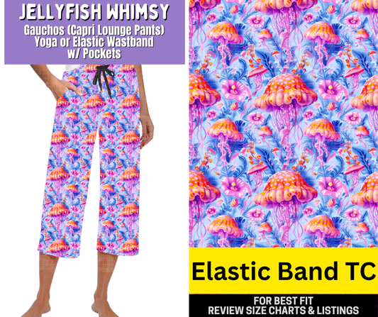Jellyfish Whimsy Capri Gauchos