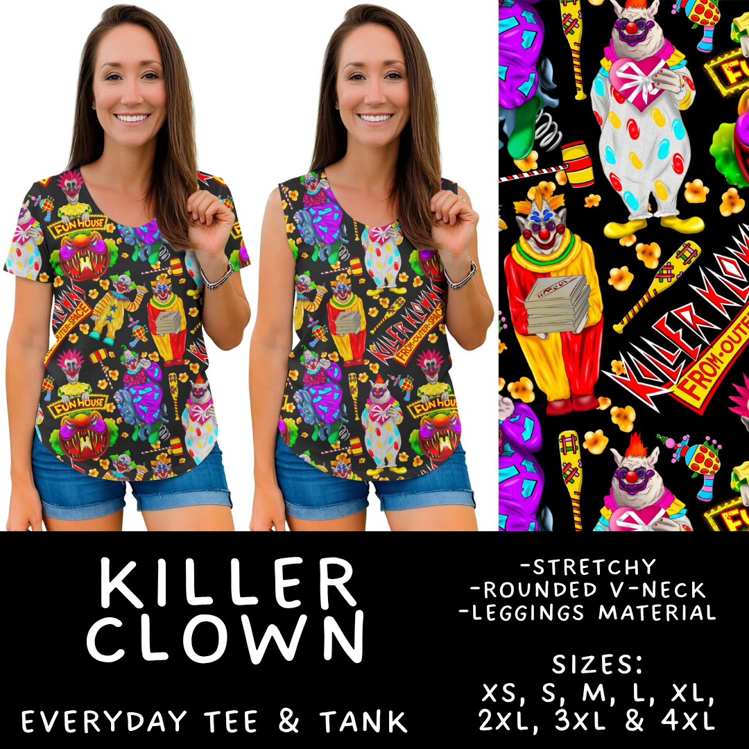 Batch #561 - June Request Run - Closes 7/27 - ETA late Sept - Killer Clown Everyday Tank & Tee