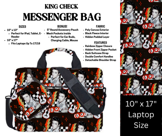King Check Messenger Bag