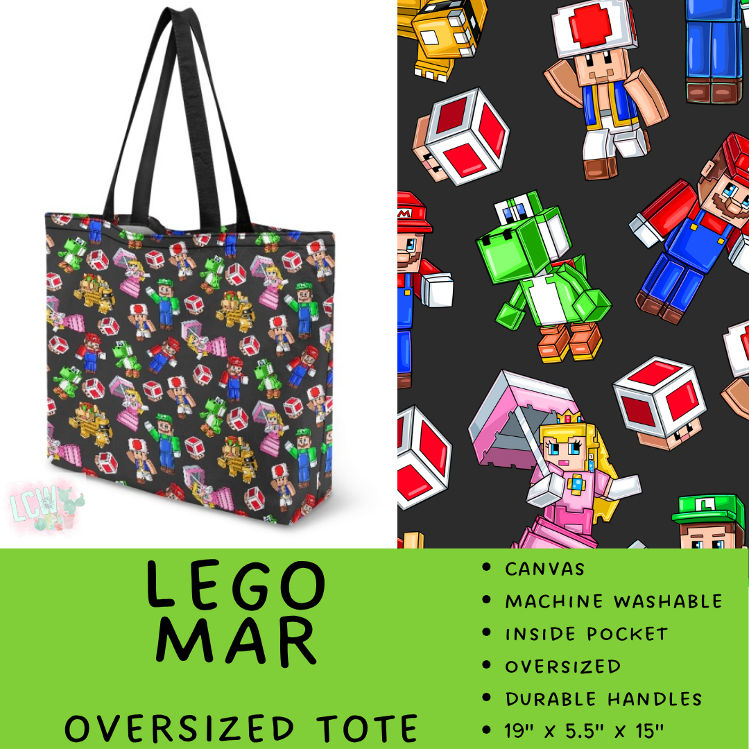 Batch #609 - Travel Collection 2 - Closes 11/6 - ETA early Jan - Lego Mar Oversized Totes