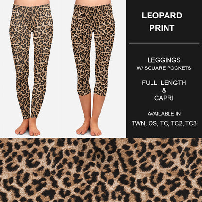 RTS - Leopard Print Leggings w/ Pockets