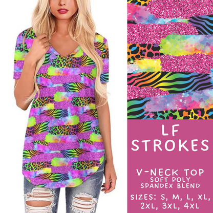 Batch #294 - Brush Strokes - Closes 2/26 - ETA mid/late April - LF Strokes V-Neck Tee