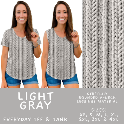 Batch #596 - Sweater Weather - Closes 10/9 - ETA early Dec - Light Gray Everyday Tank & Tee