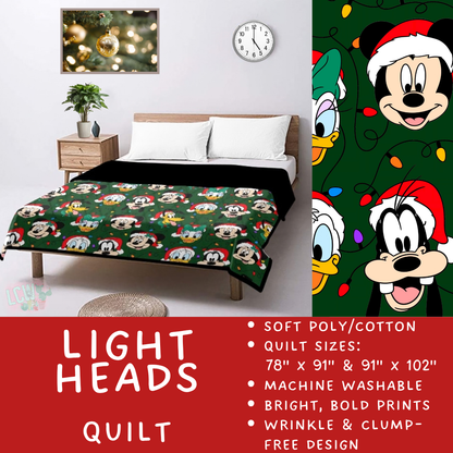 Batch #597 - Christmas Quilts - Closes 10/12 - ETA early Dec - Light Heads Quilt