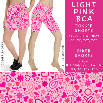 Ready to Ship - Light Pink Jogger Shorts - OS