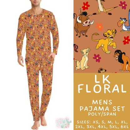 Batch #587 - Family Pajamas 2 - Closes 9/18 - ETA mid Nov - LK Floral Men's Pajama Set