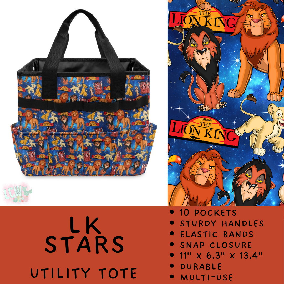 Batch #549 - Utility Tote 2 - Closes 6/29 - ETA late August - LK Stars Utility Tote