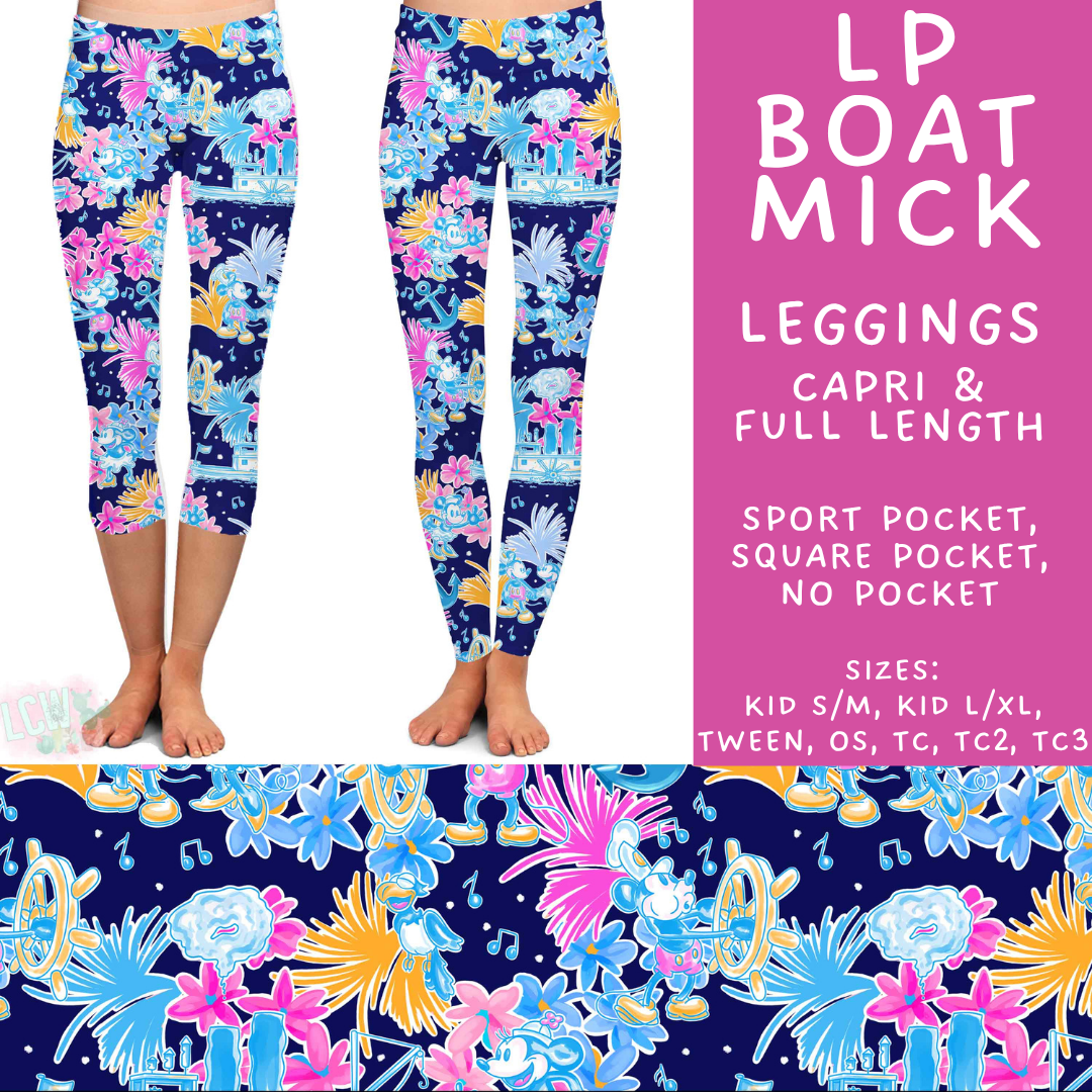 Batch #553 - LP Collection 3 - Closes 7/8 - ETA early Sept - LP Boat Mick Full and Capri Length Leggings