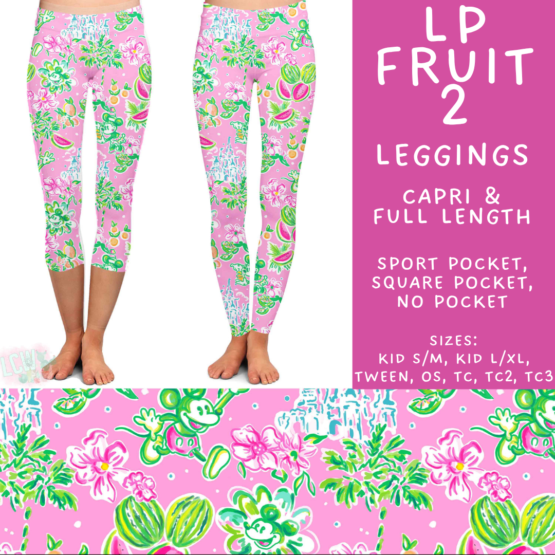 Batch #553 - LP Collection 3 - Closes 7/8 - ETA early Sept - LP Fruit 2 Full and Capri Length Leggings