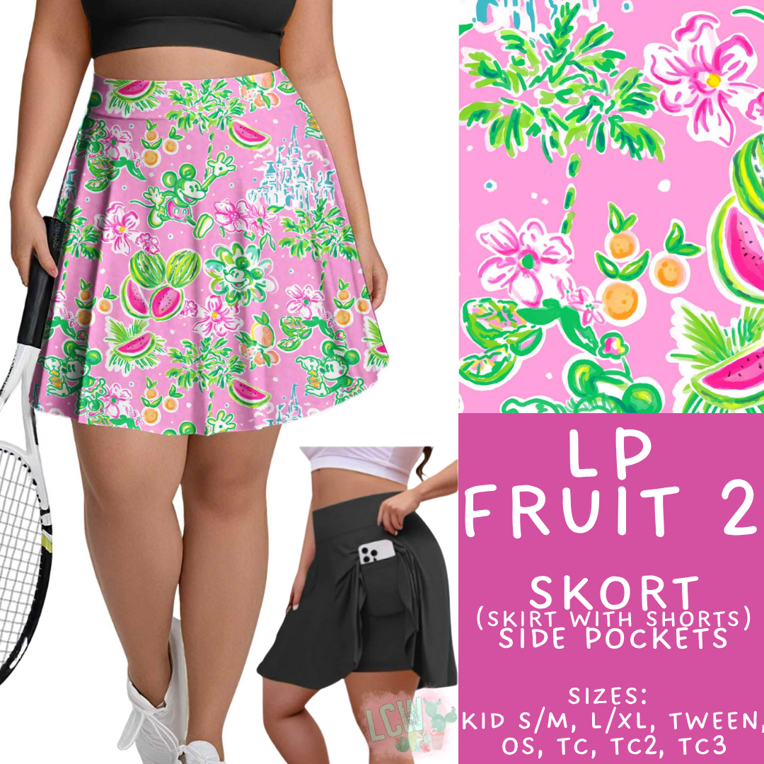 Batch #553 - LP Collection 3 - Closes 7/8 - ETA early Sept - LP Fruit 2 Skort