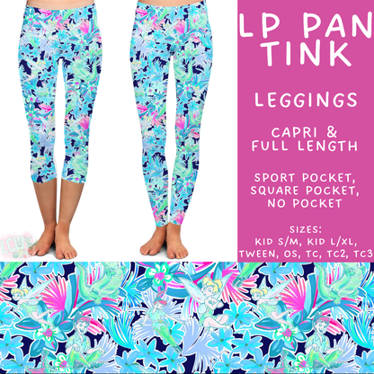 Batch #553 - LP Collection 3 - Closes 7/8 - ETA early Sept - LP Pan Tink Full and Capri Length Leggings