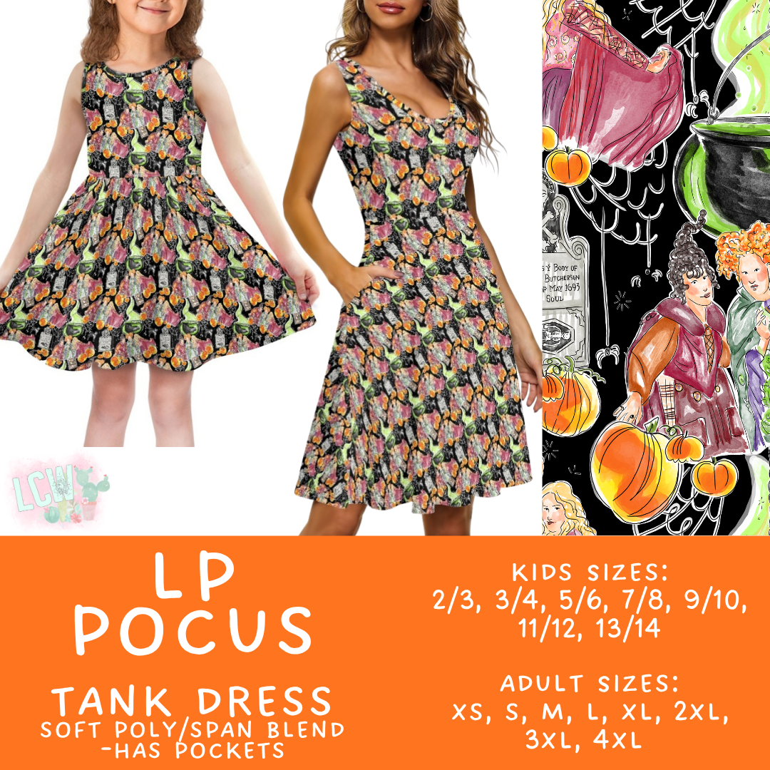 Batch #553 - LP Collection 3 - Closes 7/8 - ETA early Sept - LP Pocus Women's & Girl's Tank Dress
