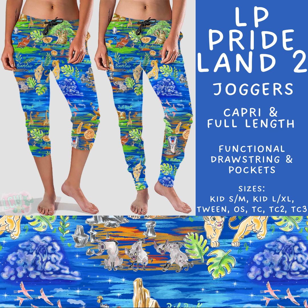 Batch #553 - LP Collection 3 - Closes 7/8 - ETA early Sept - LP Pride Land 2 Full and Capri Length Joggers