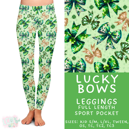 Batch #464 - Lucky Charm Collection - Closes 12/17 - ETA early Feb - Lucky Bows Full Length Leggings