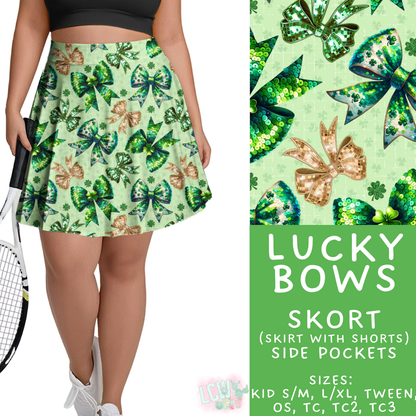 Batch #464 - Lucky Charm Collection - Closes 12/17 - ETA early Feb - Lucky Bows Skort