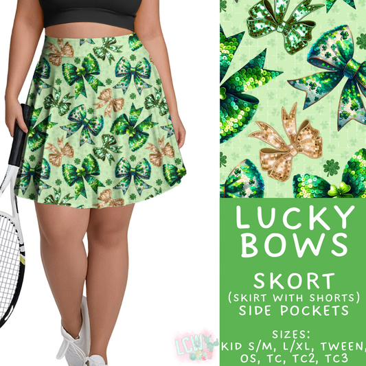 Batch #464 - Lucky Charm Collection - Closes 12/17 - ETA early Feb - Lucky Bows Skort