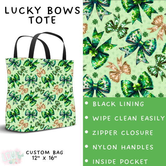 Batch #464 - Lucky Charm Collection - Closes 12/17 - ETA early Feb - Lucky Bows Tote