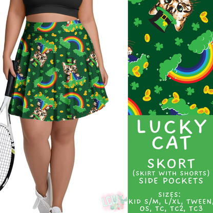 Batch #464 - Lucky Charm Collection - Closes 12/17 - ETA early Feb - Lucky Cat Skort