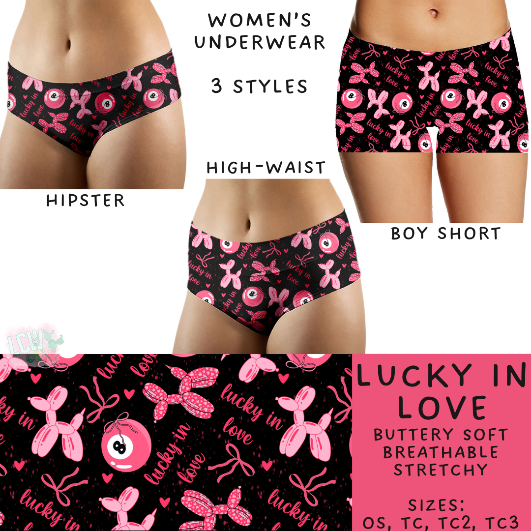 Batch #612 - Valentine's Matching Underwear - Closes 11/11 - ETA mid Jan - Lucky in Love Women's Underwear