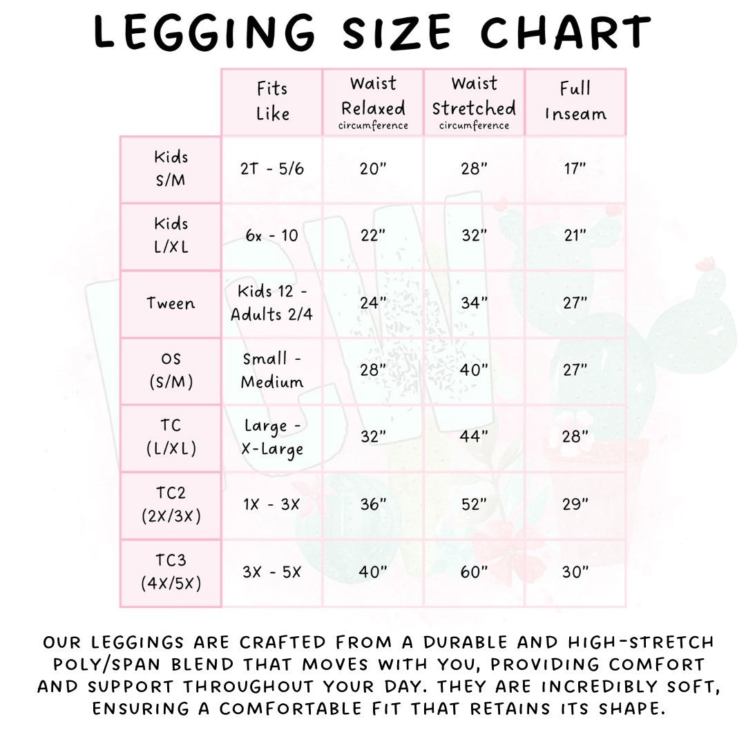 Ready To Ship - Christmas Neon 03 Leggings - TC2 No Pockets