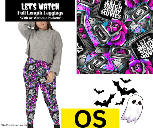 Let's Watch Full Length Leggings w/ Pockets