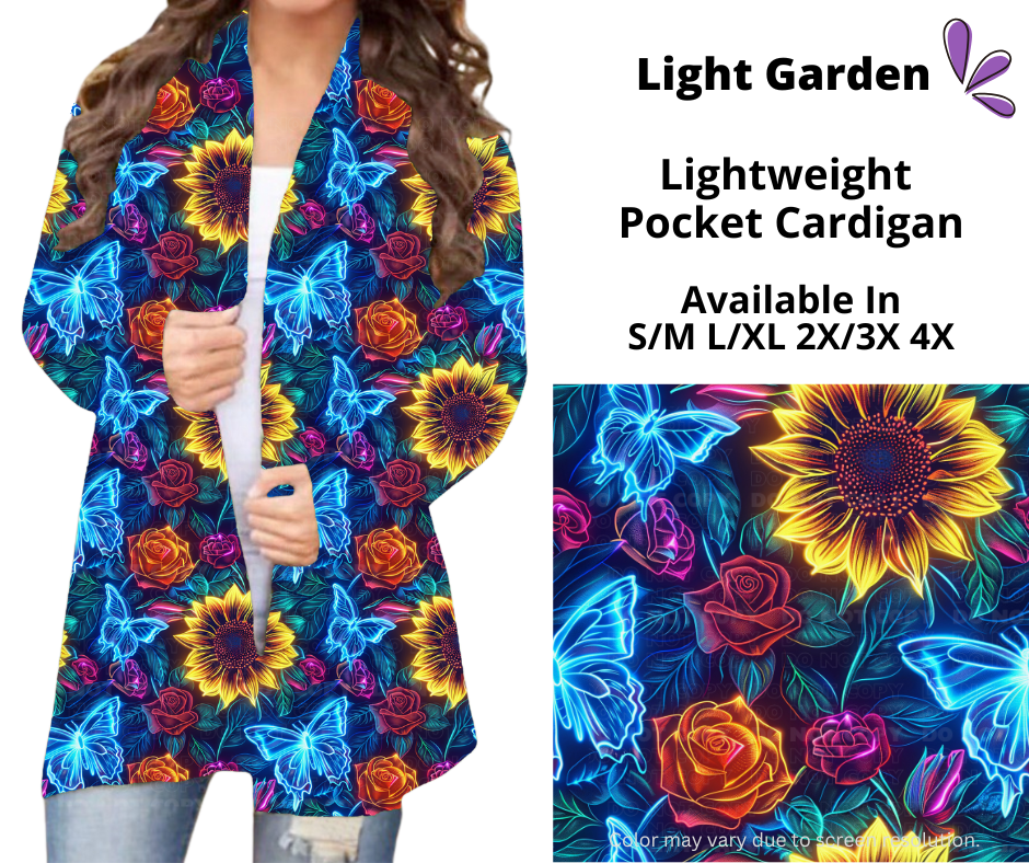 Preorder! Closes 3/5. ETA June. Light Garden Pocket Cardigan