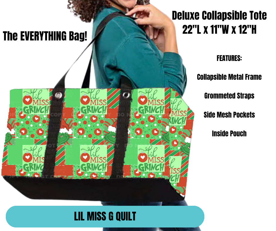 Lil Miss G Quilt Collapsible Tote