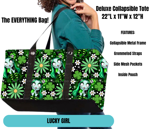 Lucky Girl Collapsible Tote