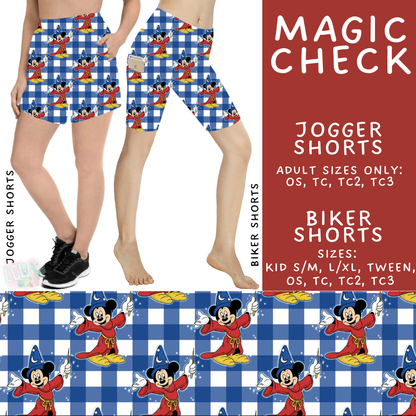 Batch #548 - May Request Run - Closes 6/26 - ETA late August - Magic Check Biker & Jogger Shorts