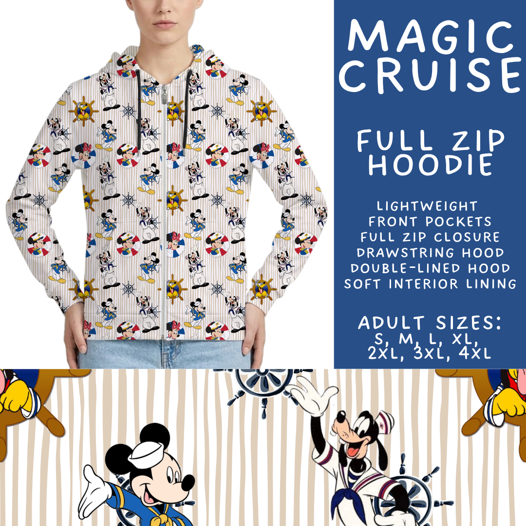 Batch #572 - Magical Faves 23 - Closes 8/19 - ETA mid October - Magic Cruise Full Zip Hoodie