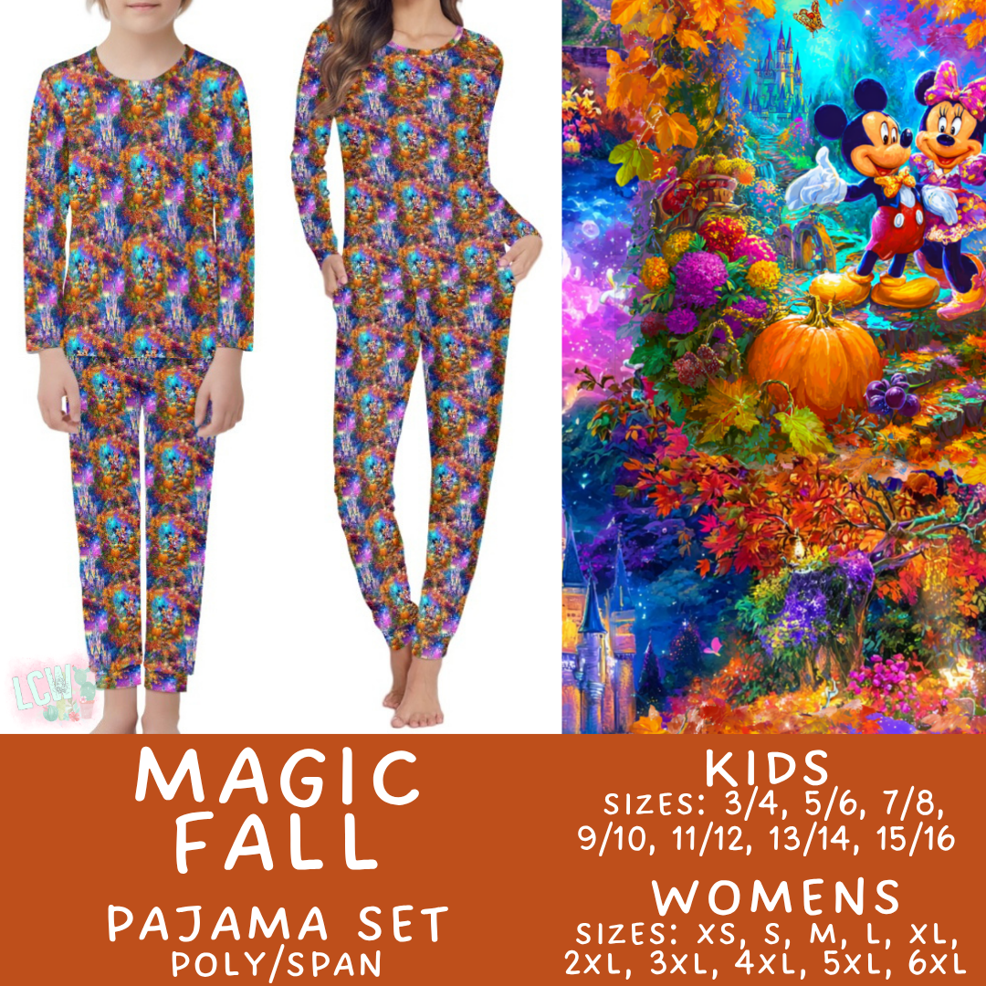 Batch #580 - Fall Family Pajamas 2 - Closes 9/4 - ETA early Nov - Magic Fall Women's & Kid's Pajama Set