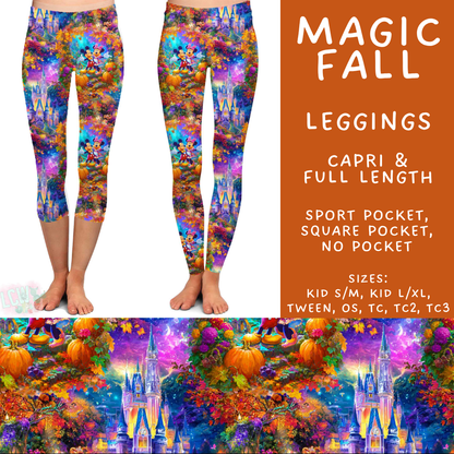 Batch #583 - Magical Character Fall - Closes 9/9 - ETA early Nov - Magic Fall Full and Capri Length Leggings