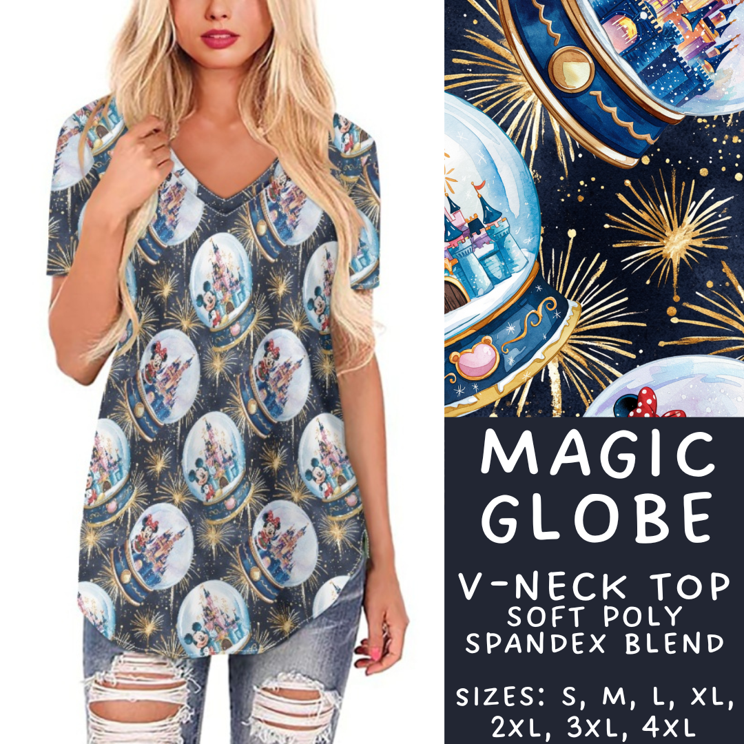 Batch #277 - December Request Run - Closes 1/27 - ETA late March - Magic Globe V-Neck Tee