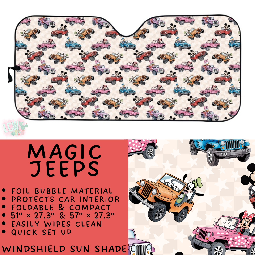 Batch #554 - Car Accessories 3 - Closes 7/10 - ETA early/mid Sept - Magic Jeeps Windshield Sun Shade